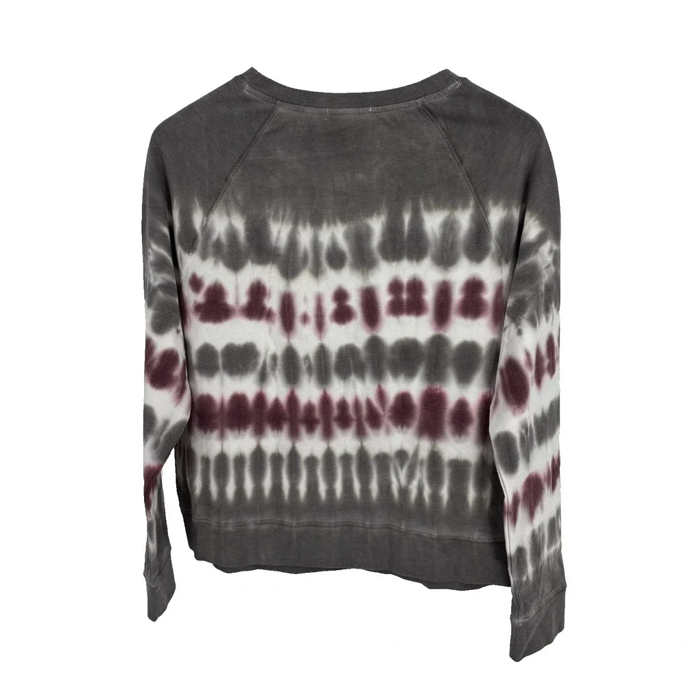 Beach Lunch Lounge Tie Dye Oversized Lightweight Sweatshirt Gray Size Medium NWT - Picture 7 of 7